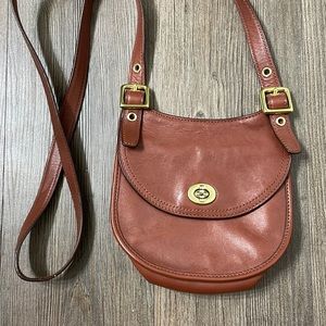 Coach cross body saddle bag